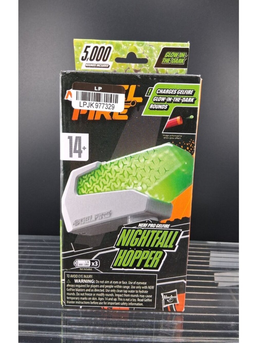 Nerf Pro Gelfire Nightfall Hopper Glow-In-The-Dark Rounds